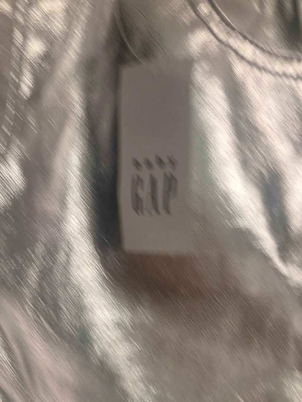 GAP Girls Silver Metallic Paperbag Waist Jeans